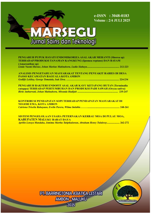 					View Vol. 2 No. 7 (2025): MARSEGU : Jurnal Sains dan Teknologi
				